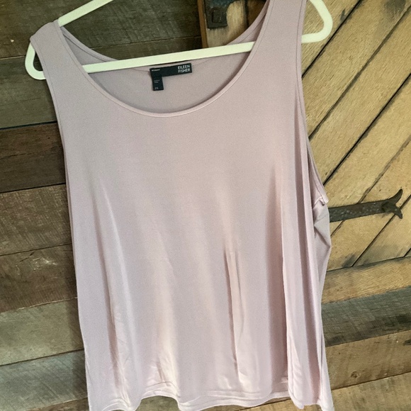 Eileen Fisher Stretch washable Silk Light Lilac  2X Camisole- Stunning Versatile - Picture 1 of 4